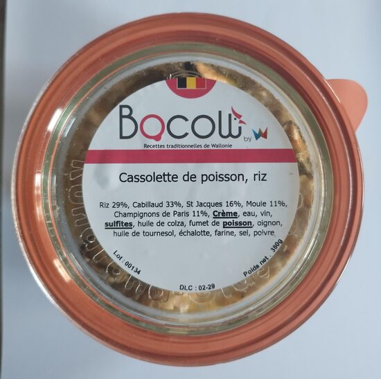 Cassolette de poisson, riz 380 g