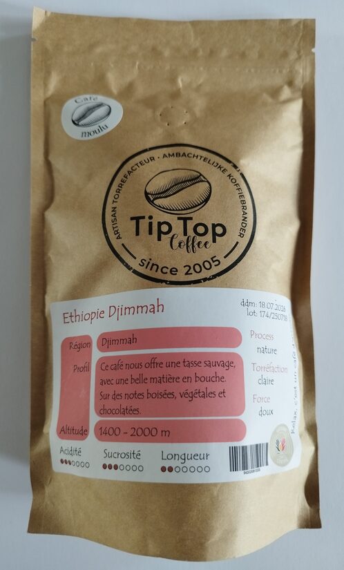 Café moulu Ethiopie Djimmah 250 grammes