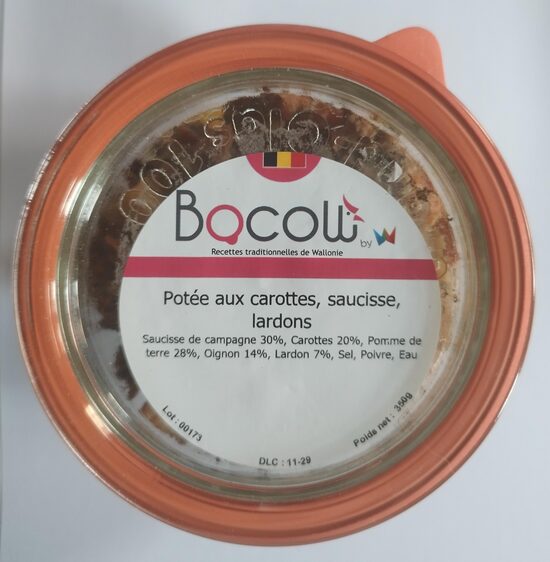 Potée aux carottes, saucisse, lardons 350 g