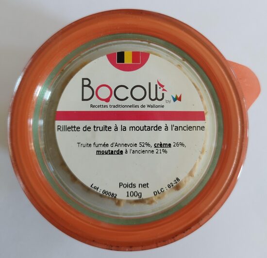 Rillette de truite à la moutarde à l'ancienne 100 g