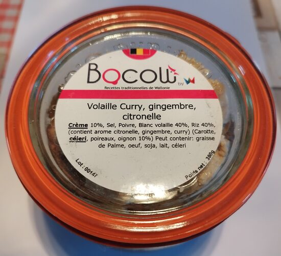 Volaille curry, gingembre et citronelle 380 g