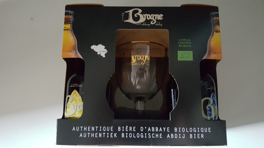 Coffret Brogne bio 4 x 33 cl + 1 verre